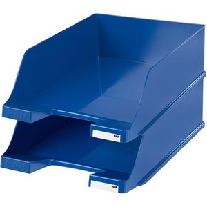 Han Briefablage 1047-14, Klassik XXL, A4, blau, stapelbar, Kunststoff, 2 Stück
