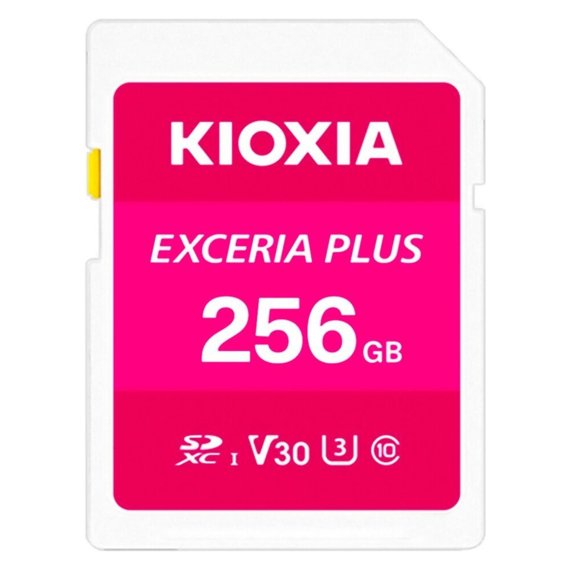 Kioxia Exceria Plus G2 SD Card 256GB (256 GB, SDXC, U3) (LNPL2M256GG4)