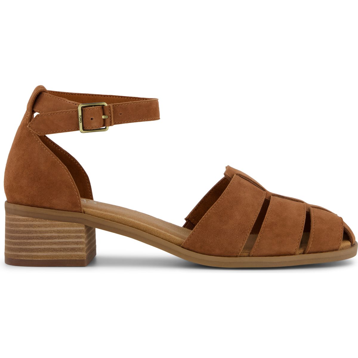 Toms Jaclyn Fisherman amber brown kid suede 40 10022580-40