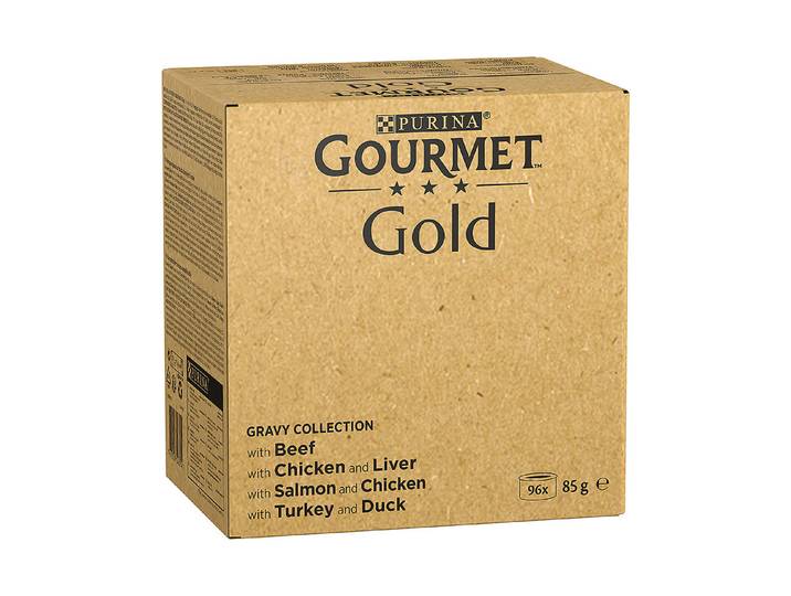 Gourmet Gold Katzenfutter in Sauce Fleisch & Fisch 96x85g