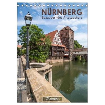 NÜRNBERG Bezauberndes Altstadtherz / Terminplaner (Tischkalender 2027 DIN A5 hoch), CALVENDO Monatskalender