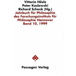 Jahrbuch für Philosophie des Forschungsinstituts für Philosophie Hannover Band 10, 1999, Sachbücher
