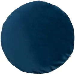 KISSENHÜLLE Rund Samt&Sonders admiral-blau 80 cm Ø