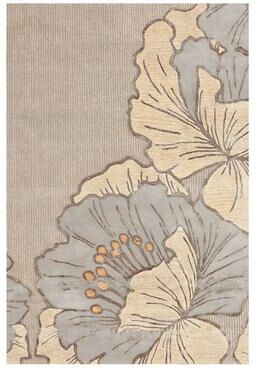 NICOLE MILLER NEW YORK Flora Grandeur Bloom Handcrafted Wool Area Rug