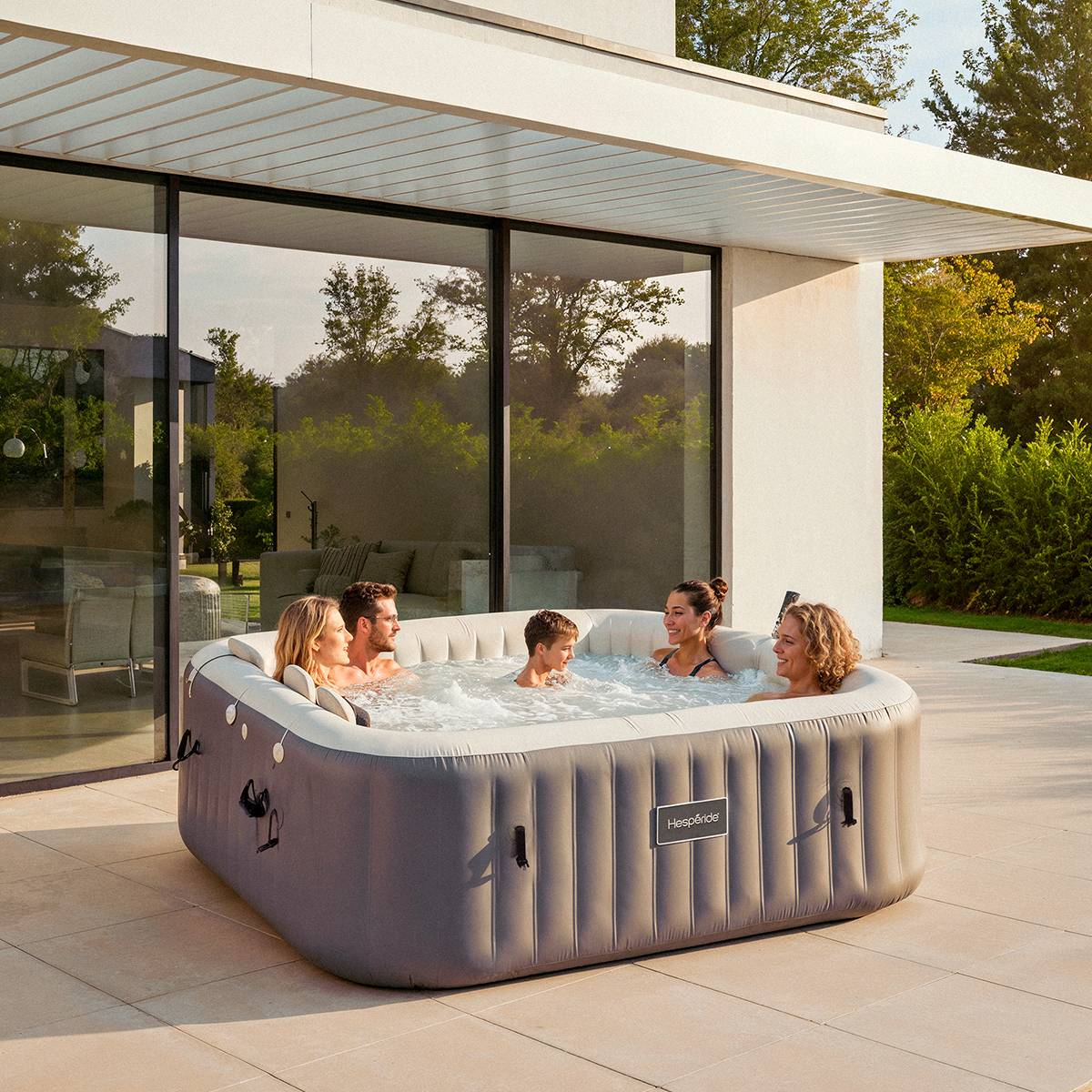 Spa COMFY Taupe 5 places - PVC Hespéride