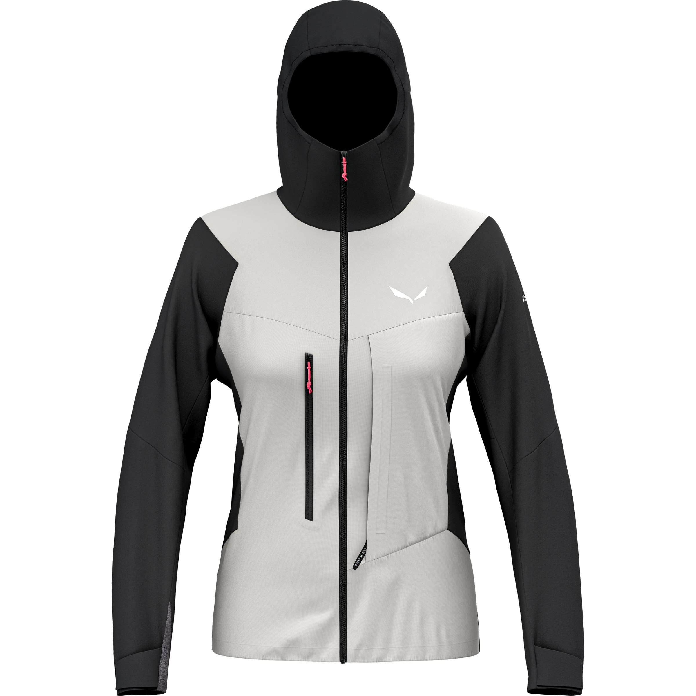 Salewa Sella DST Hybrid Damen Softshelljacke schwarz Größe L Skihochtour | Skitour Wasserabweisend Wasserabweisend