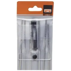 Bahco, Raspel + Feile, Nadelfeilensatz, Schlichthieb, ohne Heft 140 mm - 6-teilig (Hieb 2, 140 mm)