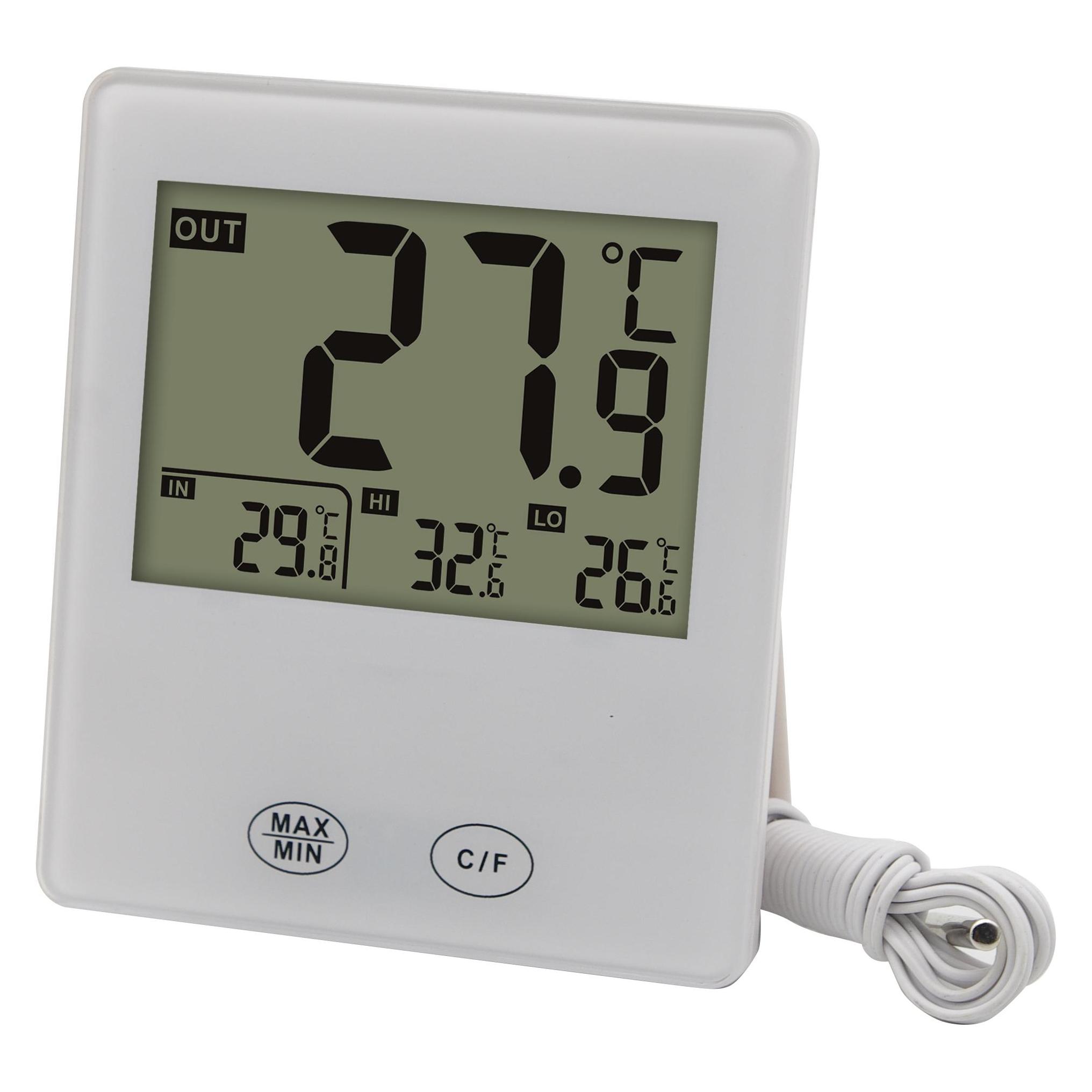 Deltaco Nordic Quality Digital indoor-outdoor thermometer w wired sensor (2390027)