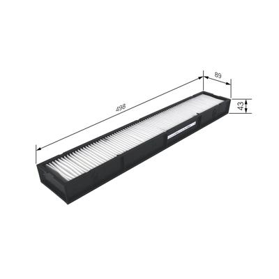 BOSCH Filter, Innenraumluft 1 987 435 060 für Mercedes