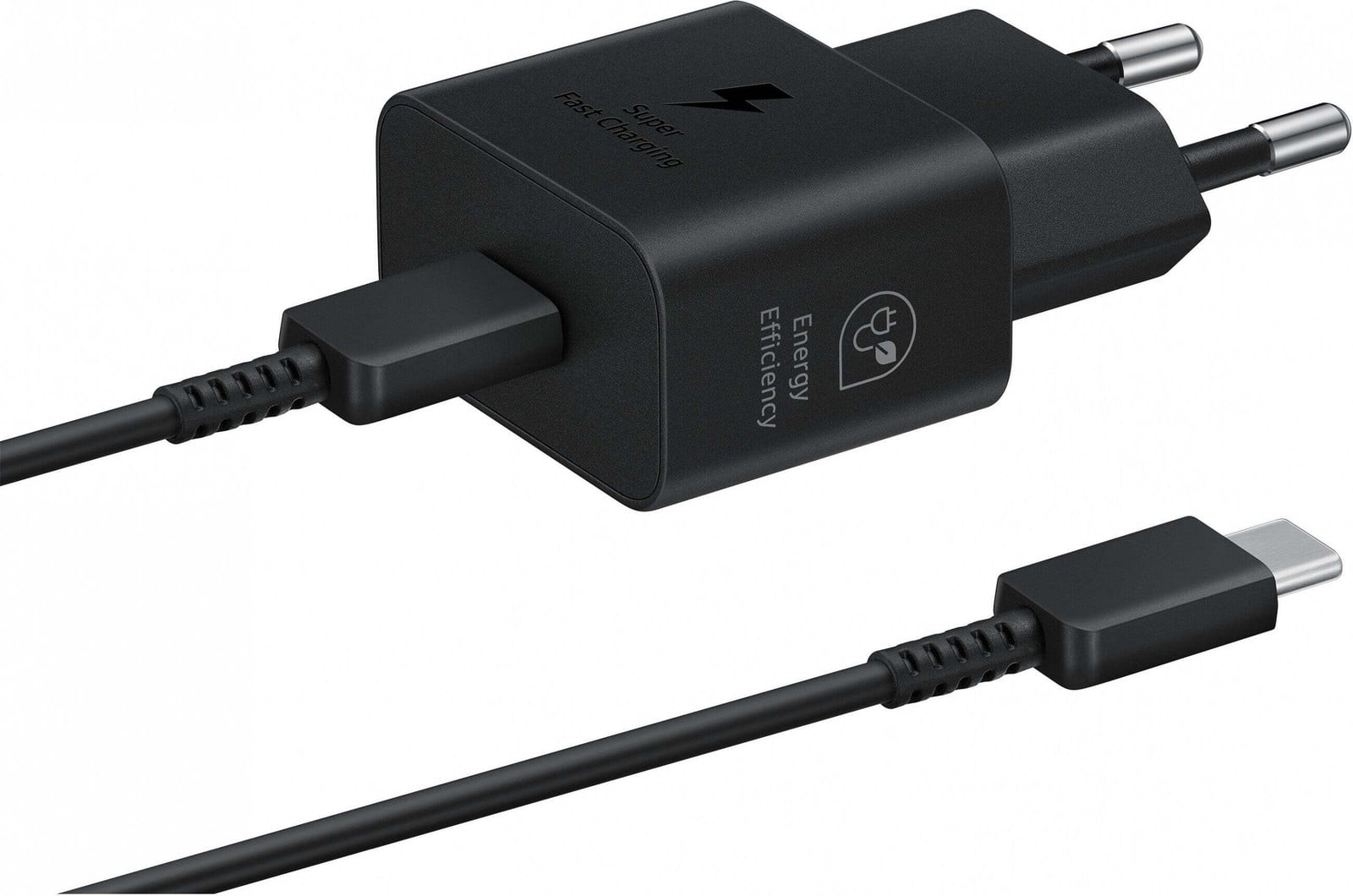 Samsung 25W USB-C Oplader met USB-C naar USB-C Kabel - Zwart