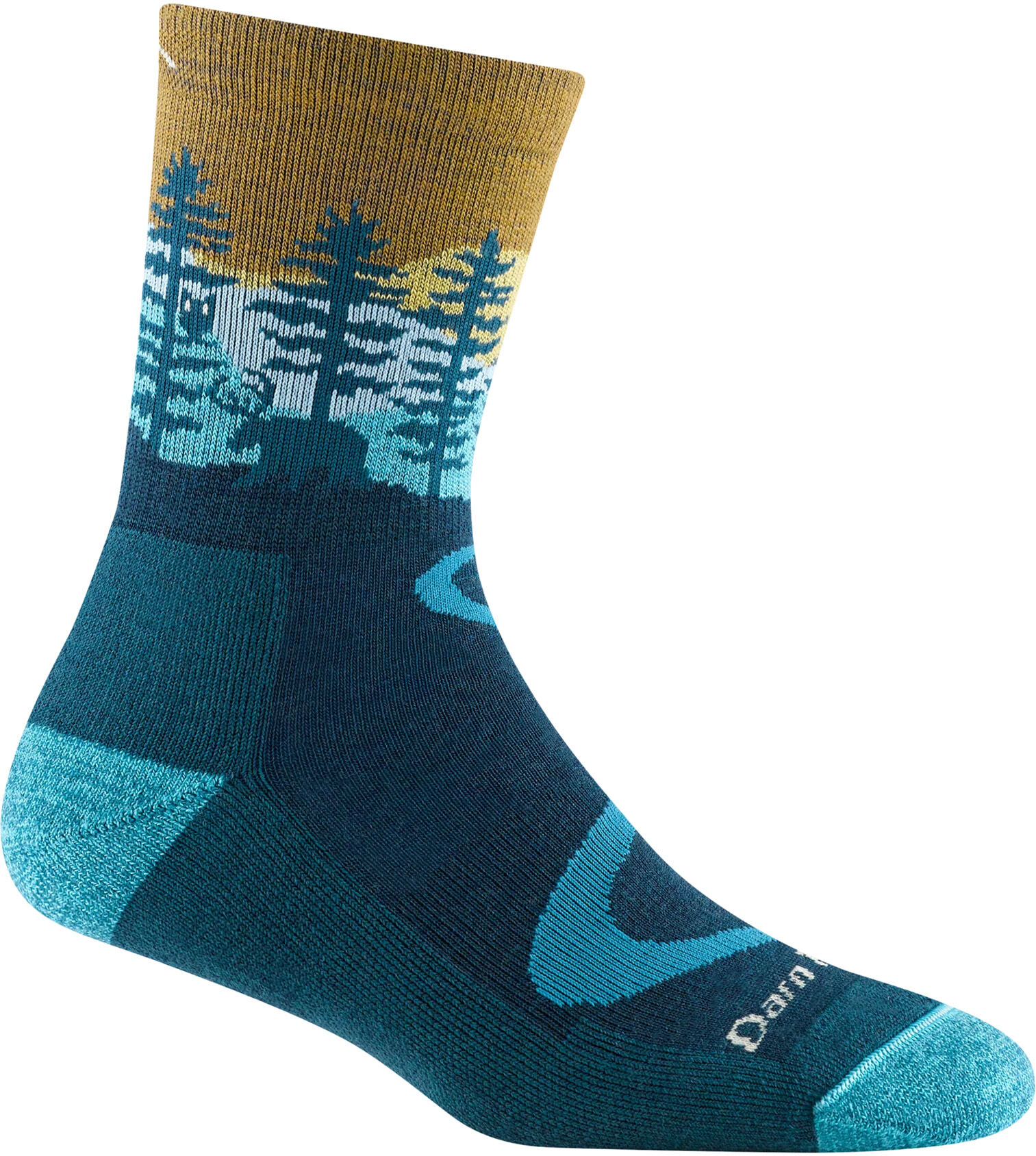 Darn Tough Women's Micro Crew Midweight Hiking Sock Dark Teal S