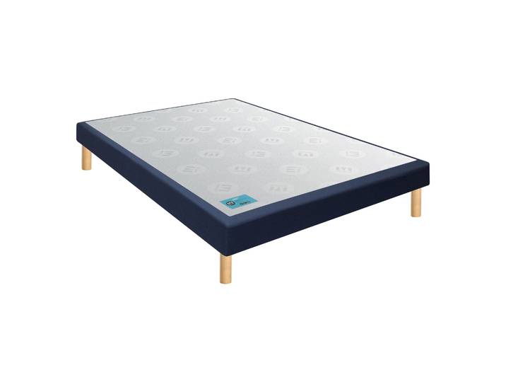Sommier tapissier Pencil ferme bleu nuit - Merinos 160x200