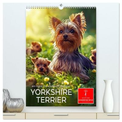 Yorkshire Terrier - ein Hund mit starkem Charakter (hochwertiger Premium Wandkalender 2026 DIN A2 hoch), Kunstdruck in Hochglanz