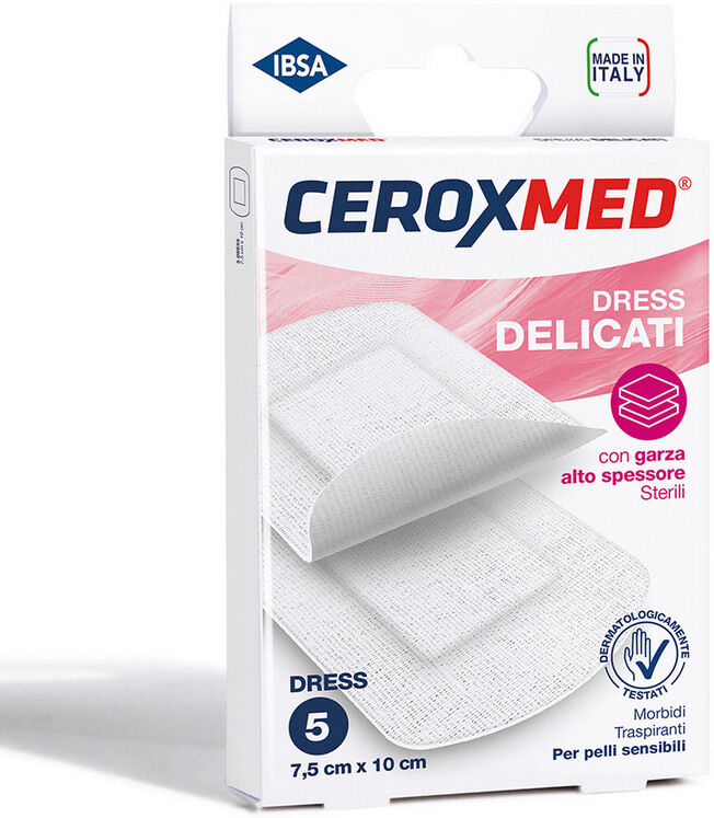 Nova Argentia Cerotti Compresse Dress Ceroxmed Delicati 7,5x10 Cm 5 Pezzi