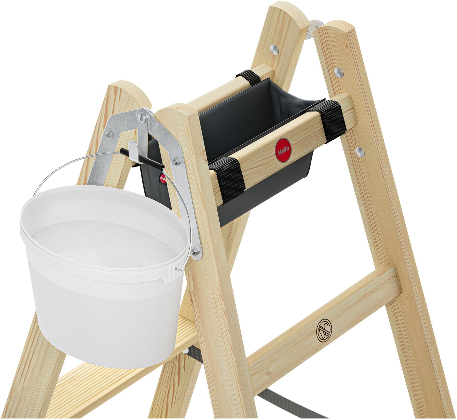 Hailo Holzleiter Master H80 2x7 Stufen (8768701)