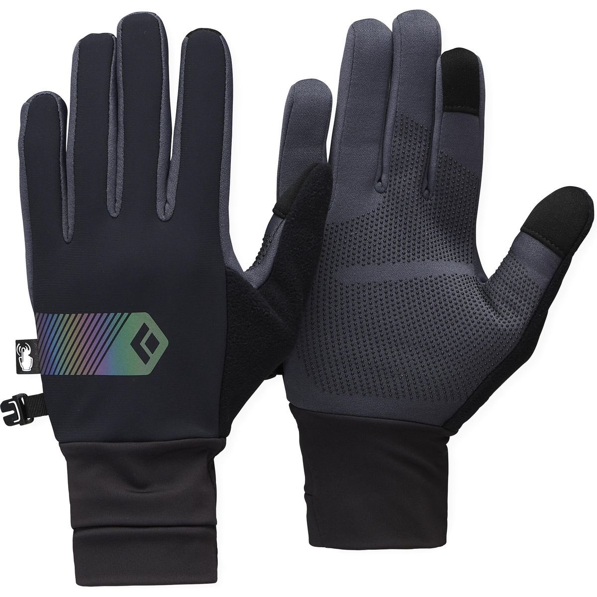Black Diamond Hybrid Light Gloves black-carbon (9150) MED BD8017199150MED1