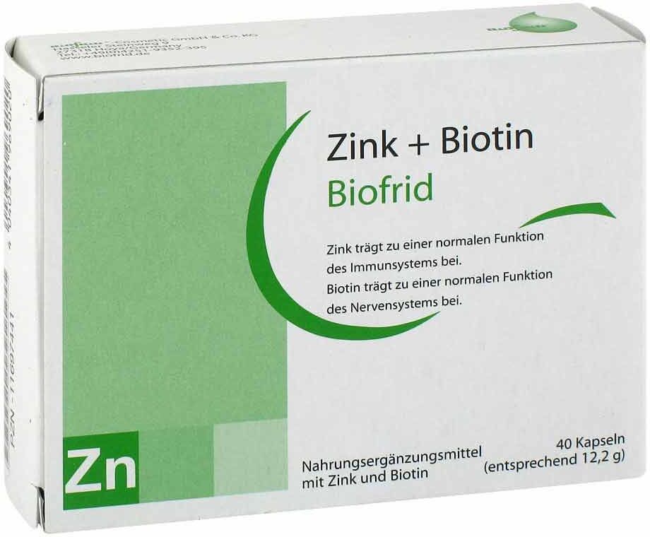 Zink+biotin Kapseln 40stk