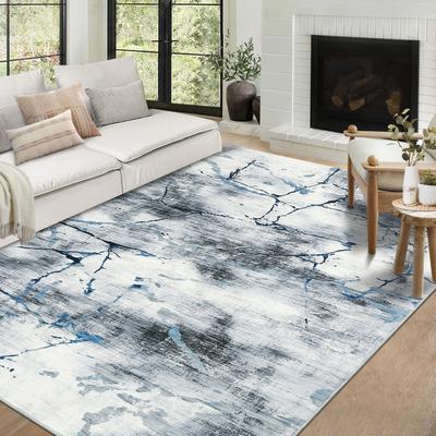Garvee Washable Ink Splatter Abstract Area Rug
