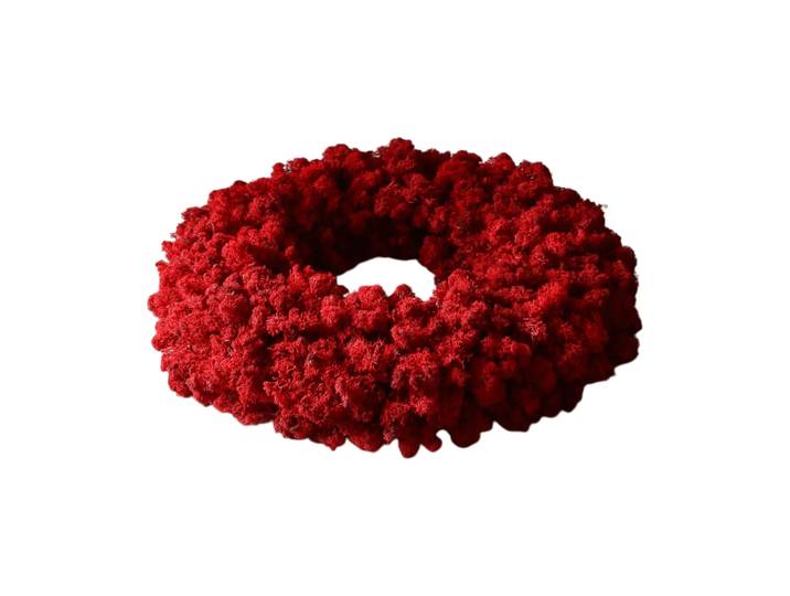 Botané Couronne de mousse Moss Wreath Red, Ø40 cm