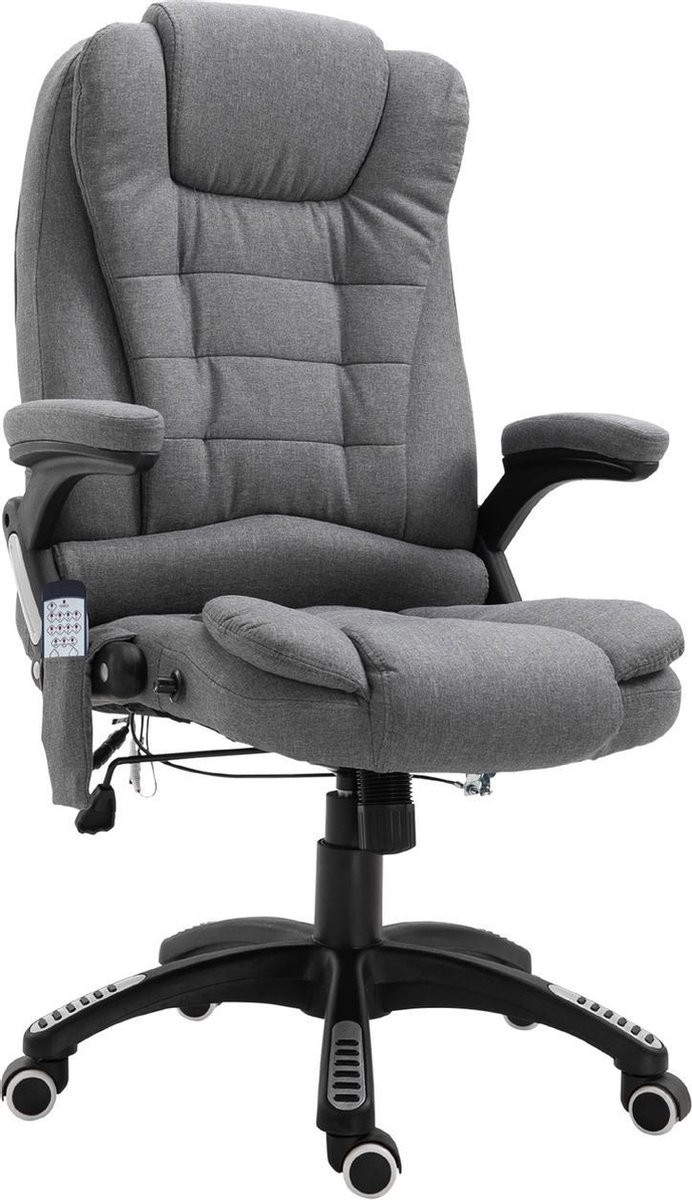 Ergonomische massage bureaustoel voor volwassenen - Grijs
