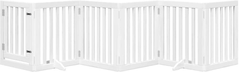 Archie & Oscar Garlan Solid Wood Dog House Door White 60cm H x 300cm W x 2cm D