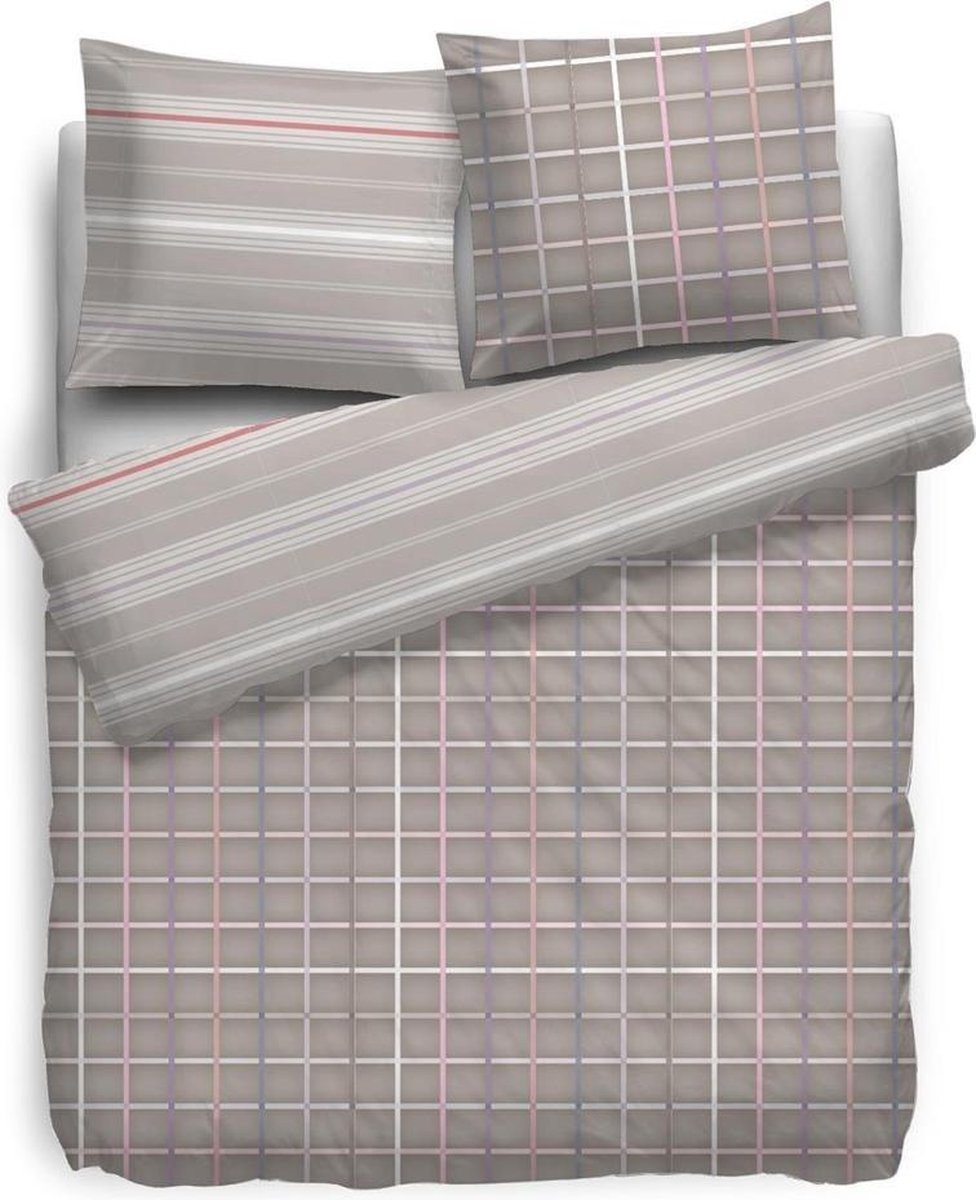 HnL Pure Cotton Dekbedovertrek Tygo Eenpersoons 140x200 cm Multi