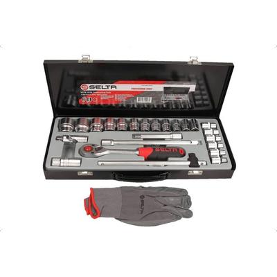SELTA Werkzeugset SE-4524 Werkzeugsatz,Steckschlüsselsatz,Werkzeug Set,Werkzeug Kit