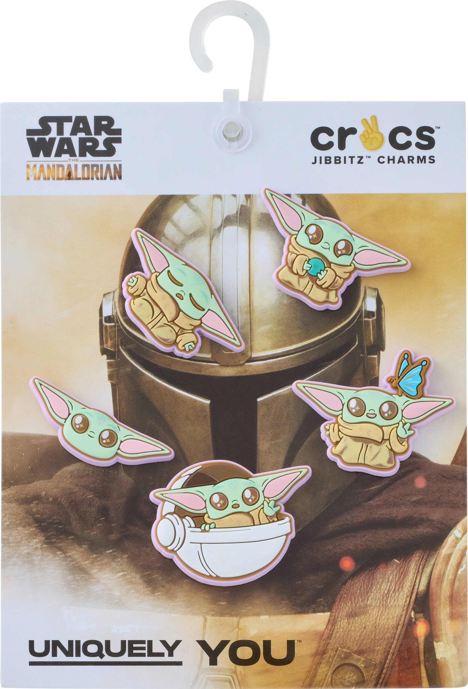 Schuhanstecker CROCS "Jibbitz™ Star Wars Grogu", Damen, multi, PVC, Schuhzubehör Schuhanstecker, Charm, Anstecker für Crocs Schuhe