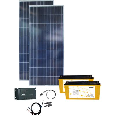 Solarmodul PHAESUN "Energy Generation Kit Solar Rise", schwarz, Solarmodule, 165 W