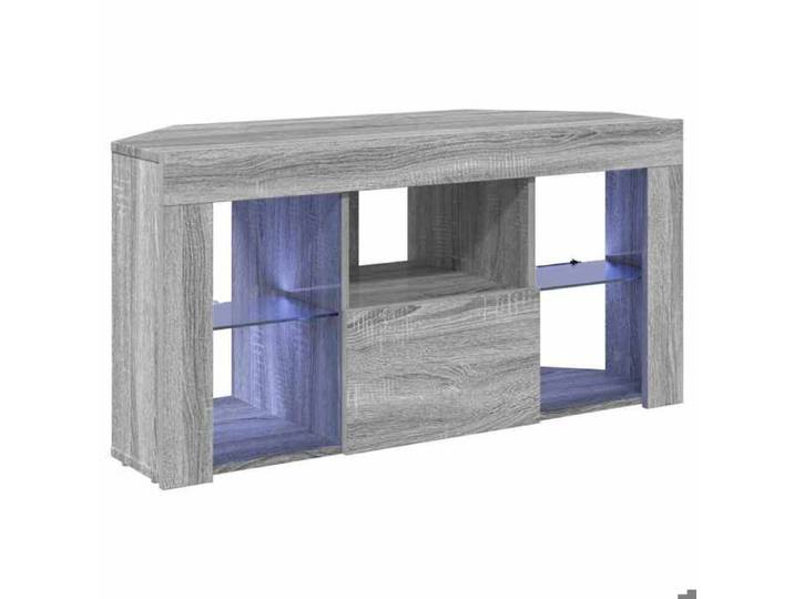 NOUVEAU Meuble télé - Meuble TV LED - Console TV - d'Angle 100x40x50cm - Sonoma gris - 29166