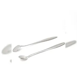 6 x Edelstahl-Löffel mit langem Stiel „Basic“