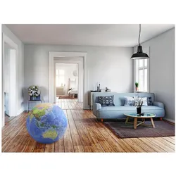 Balanceplanet, Globus, Aufblasbarer Globus/Balancierball 3D-Kartografie dia. 75 cm (75 cm)