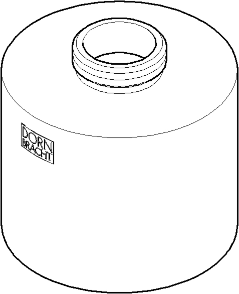 Dornbracht Aufnahme Flasche Spender 90101052500-00 90 x 80 x 70_chrom