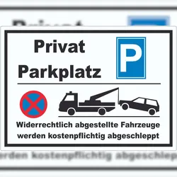 HB-Druck Privat Parkplatz Aufkleber A3 (297x420mm)