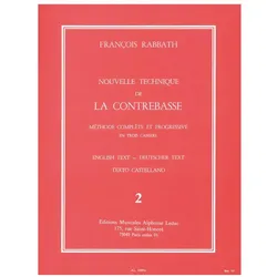 Nouvelle technique de la contrebasse vol.2 methode complete et progressive, Fachbücher von Francois Rabbath