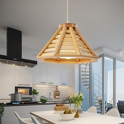 pendelleuchte massivholz kronleuchter restaurant lampe einfach modern kreativ bar holz lampe studie balkon flur lampe