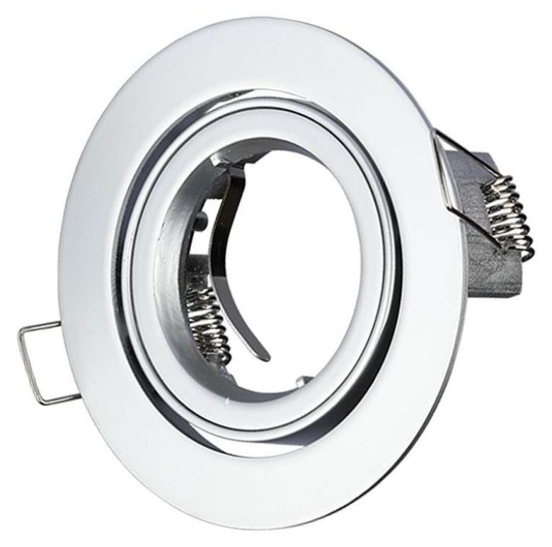 V-TAC VT-775 LED Inbouwspot, Zilver, Aluminium, GU10, Rond