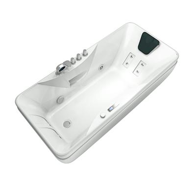 AcquaVapore Whirlpool Pool Badewanne Wanne W49-TH-PR 170x80cm mit Farblicht, aktive Schlauch-Reinigung
