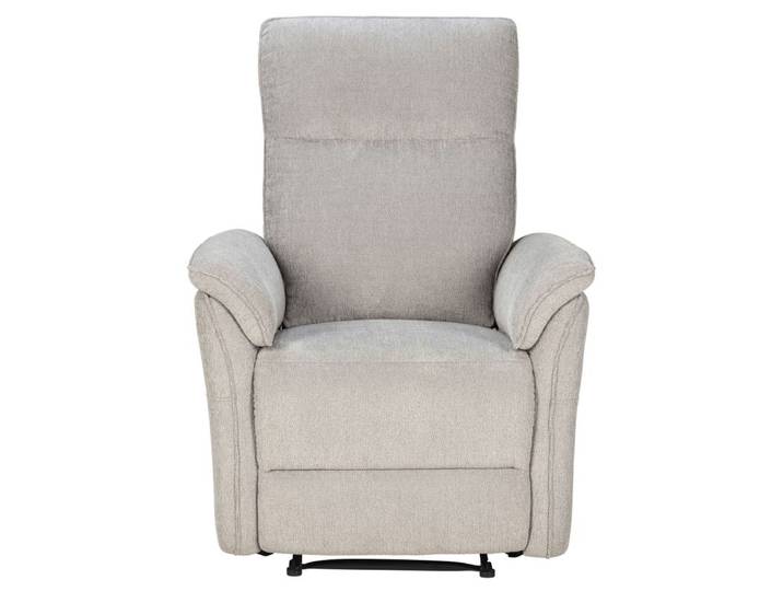 Fauteuil relax manuel MARLON tissu gris clair