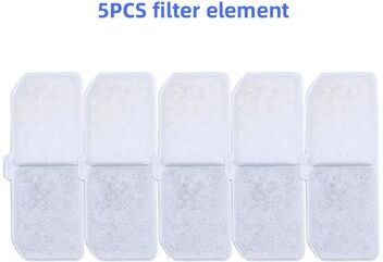Inspired Living PetPure Activated Carbon Replacement Filters For Cat & Dog Water Fountains 5pcs