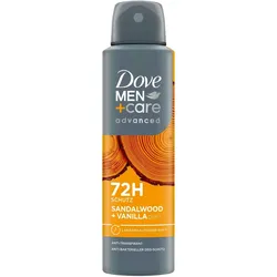 4x Dove, Deo, Deo Spray Advanced Sandalwood and Vanilla 150 ml (Spray, 150 ml)