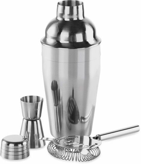 Set à cocktail personnalisé avec accessoires de bar FIZZ Argent Brillant