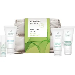 95ml GERTRAUD GRUBER Everyday Crew Hautpflegeset (Reinigung 30ml + Serum 5ml + Showergel 30ml + Butter 30ml + Pouch)