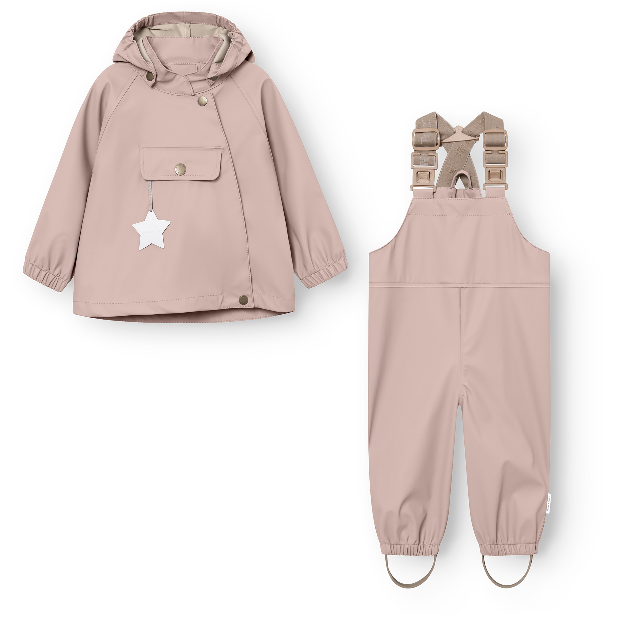 Mini A Ture Matwainis Regen Set Kinder Overalls beige Größe 98 Lifestyle Widerstandsfähig