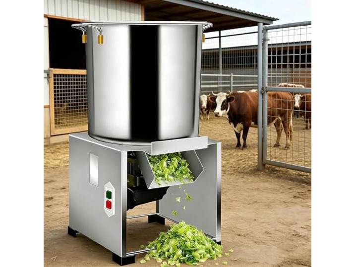levigationlu Gewerblicher Futterhäcksler Elektrisch 50–200 kg/h – Edelstahl Geflügelschneider für Huhn & Gemüse, Hühnerfleisch Zerkleinerer für Landwirtschaft & Tierfutter 1200W