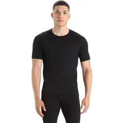 Icebreaker Polo Merino Crew, schwarz