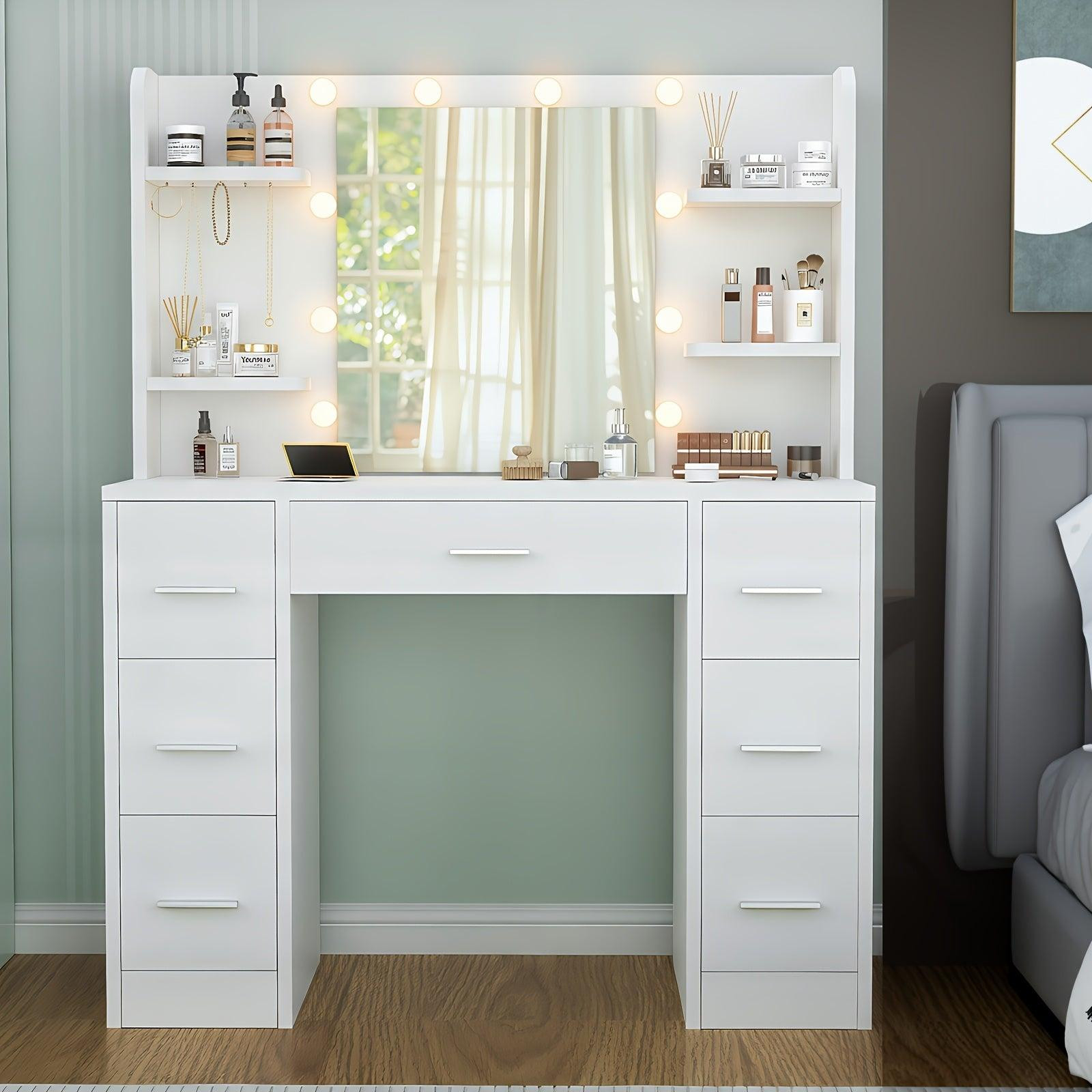 Selius Make-up tafel met LED voor volwassenen