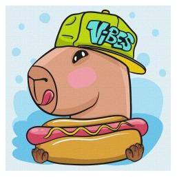 Ideyka Malen nach Zahlen - Wasserschwein- und Hotdog-Kinder (66128956)
