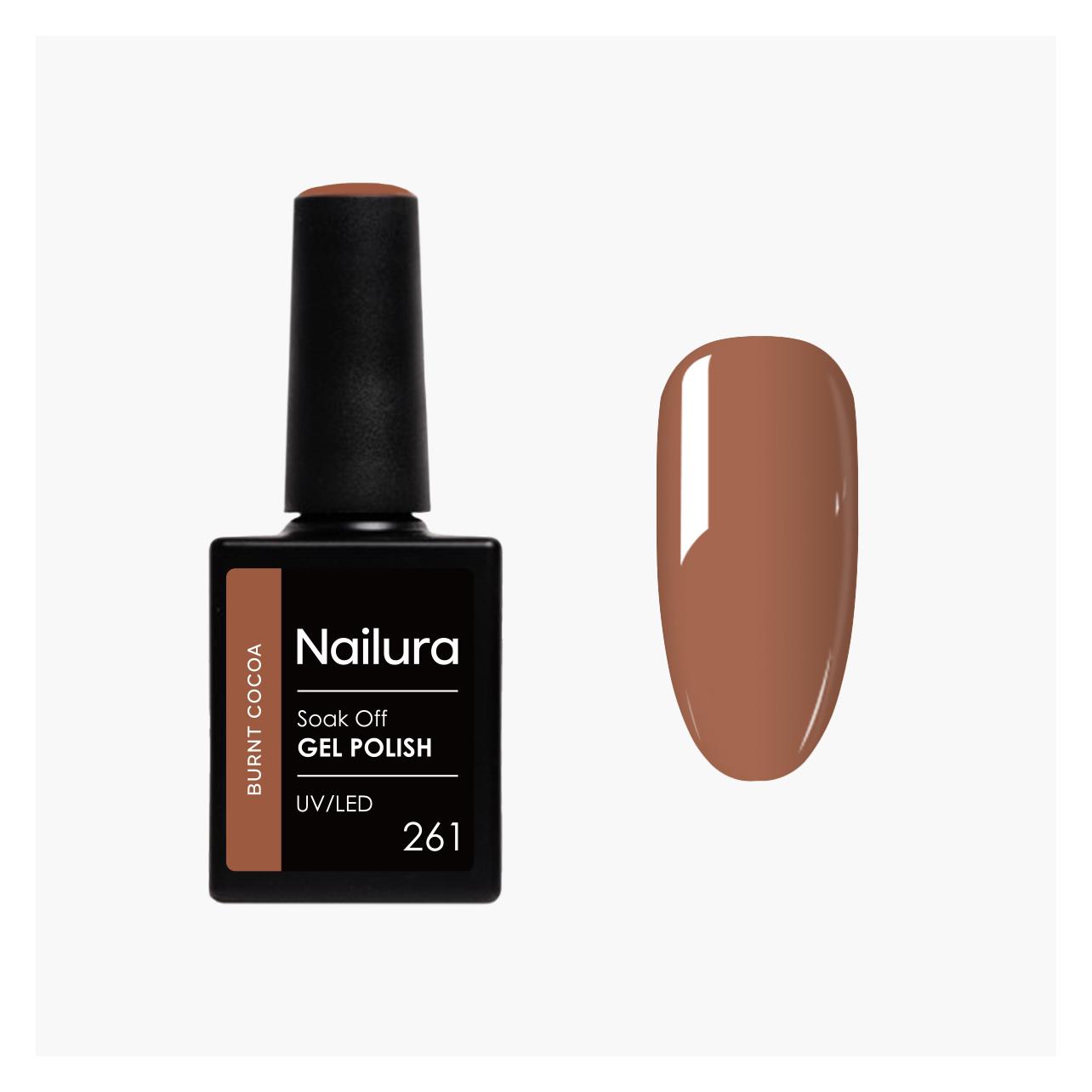 Nailura - Gel Polish 261 - Burnt Cocoa - 10 ml (Burnt Cocoa) (70280)