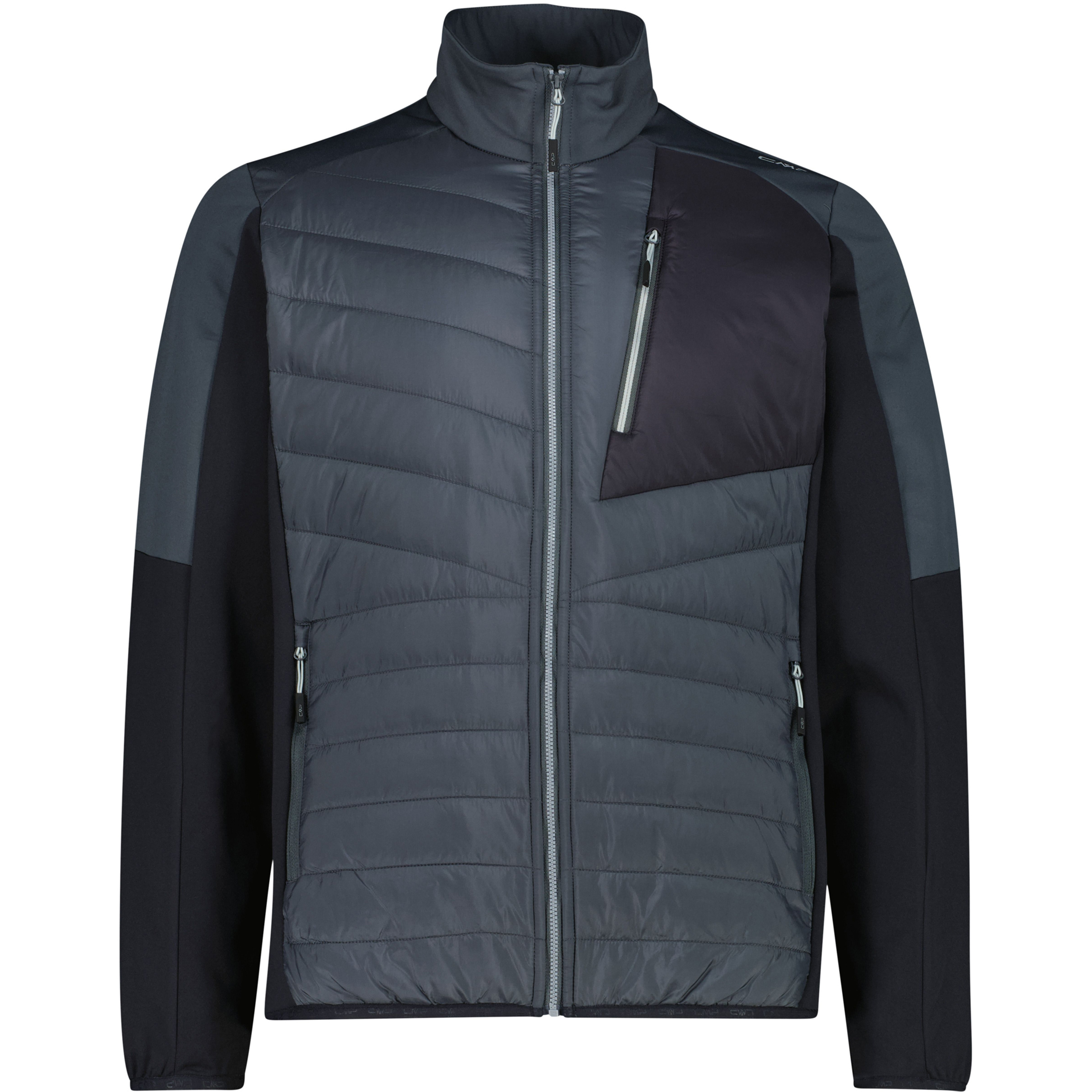 CMP Hybrid Herren Kunstfaserjacke grau Größe XL Trekking Schnell trocknend
